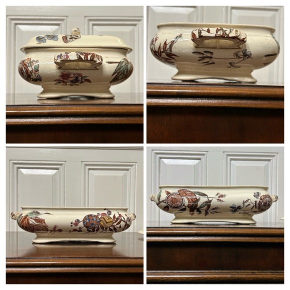 Furnival 1883 Covered Serving Dish - Aesthetic Movement - Picture 6 of 15